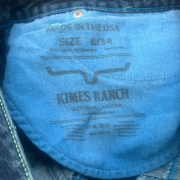 Kimes Ranch Betty Dark Blue Straight Leg Jeans 6/34 - Picture 4 of 6